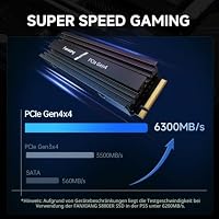 fanxiang S880ER 500GB PCIe 4.0 NVMe M.2 SSD mit Kühlkörper, bis zu 6300MB/s – Ansicht 3