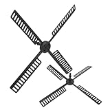 BESPORTBLE Piezas de Plástico para Molino de Viento Solar de Jardín, 2 Unidades (41x41 Cm 20,5x20,5 Cm), Aspas Resistentes y Giratorias para Patio al Aire Libre, Accesorios para Molino