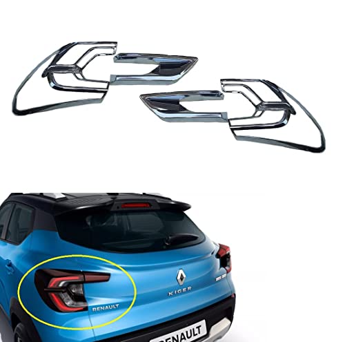 Image of Car Chrome Combo Exterior Accessories Kit For Renault Kiger - Adult