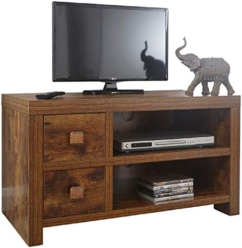 Jakarta Distressed Livingroom Collection (Two Drawer Tv Unit)