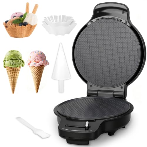 Baker's Friend Waffle Cone Maker with Controls