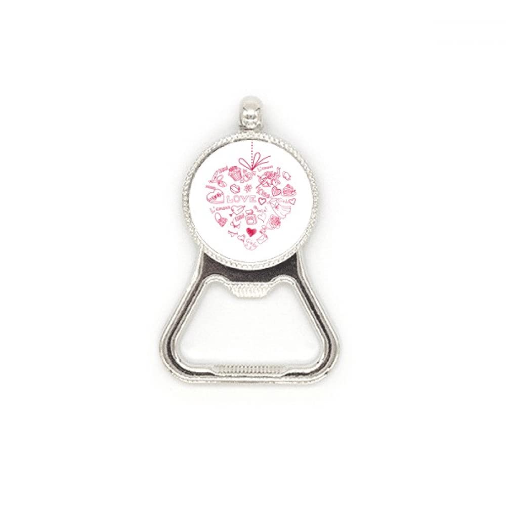 Décapsuleur Saint Valentin en inox, le cadeau de table parfait avec sa forme de cœur rouge