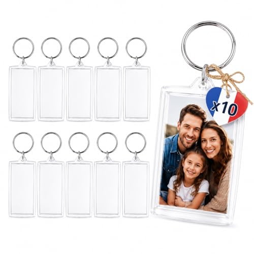 AVIDA · ZEN Porte Clé Photo – 10 PCS Portes Clé Photo Transparent – vue 8