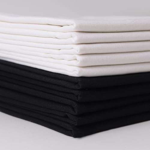 KEPYDRMTF Black & White Solid Fat Quarter Bundle
