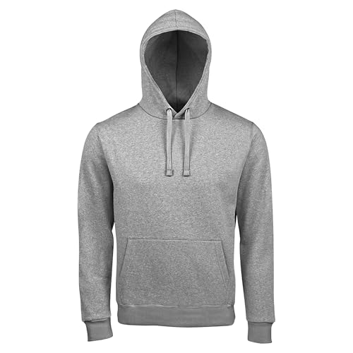 Image of SOL'S Unisex Spencer Hooded Sweatshirt Grey Marl XXL
