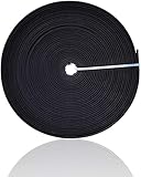 Teemico 15 Yards Polyester Boning for Sewing - Sew-Through Low Density Boning for Corsets, Nursing Caps, Bridal Gowns, (12mm Wide, White)
