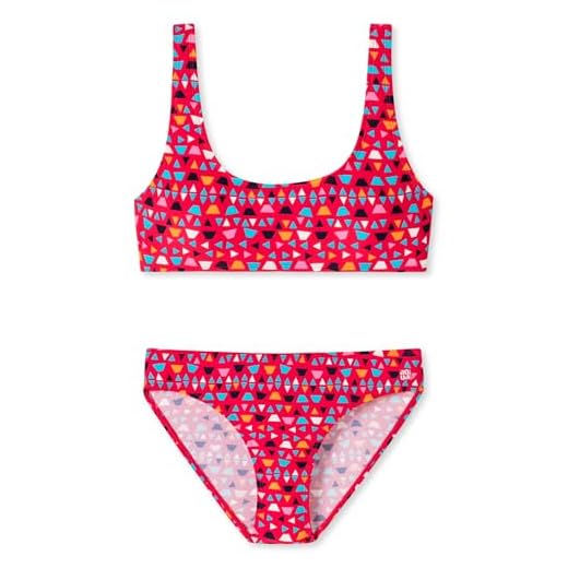 Schiesser Mädchen Bustier Bikini-Set, rot, 164