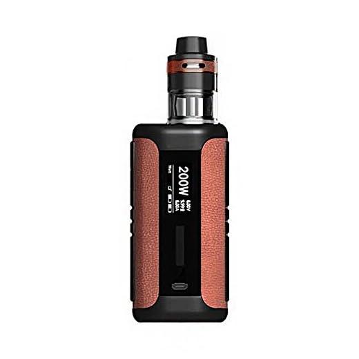Aspire Speeder Revvo 200W TC Kit with 200W Speeder MOD and Aspire Revvo Tank 2ml with ARC Coil TPD Compliance Revvo Vape Kit No 18650 Battery No Nicotine No E Liquid (Brown Leather)