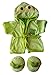 Frog Robe and Slippers Pajamas Outfit Teddy Bear Clothes Fit 14 Inch - 18 Inch Build-a-Bear and Make Your