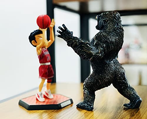 Higherbros King Kong Toys Gorilla Action Figure Standing Rampage Gorilla Fight Mode Gorilla Ape Solid Wild Animal Figurines For Kids Birthday And Home Decoration #TOP4