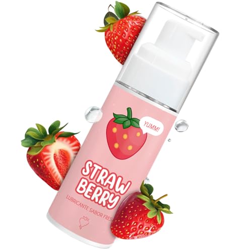 Lubricante Sabor - Lubricante Comestible Sexuales Parejas Estimulación - Gel Oral de Fresa 50ml