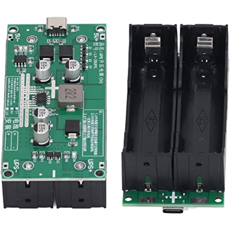 15W 3A LX 2BUPS Battery Boost Charging Module Lithium Battery Step Up Charger Board Color LED Indicator (5V)