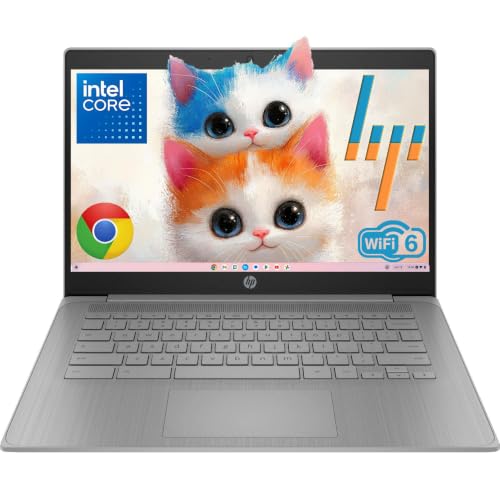 Image of HP Chromebook 14 Laptop for Everyday Schoolwork, Intel Celeron Processor