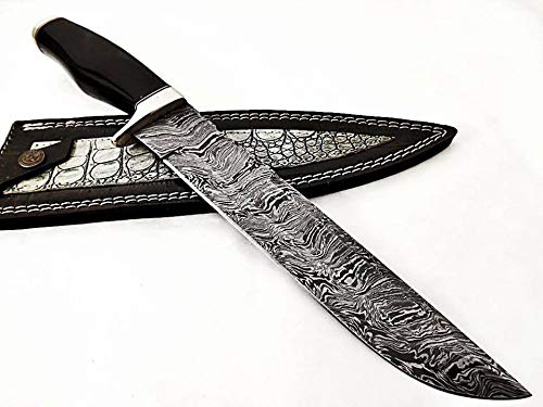 KE-042-HK Beautiful Custom Handmade Damascus Knives- 14.75” Inches Hunting Knife