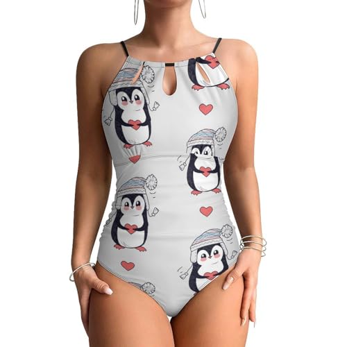 Contrôle ventre maillots de bain une pièce femme gainant pingouin