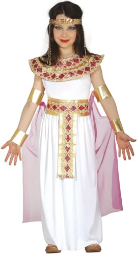FIESTAS GUIRCA | Disfraz Egipcia Infantil Niña - Blanco, Oro - 10-12 años