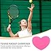 YELARXI Tennis Racket Vibration Dampener Soft Silicone Racket Shock Absorber, Fit for Tennis Racquet String - Heart Shaped (Hot Pink, 5Pcs)