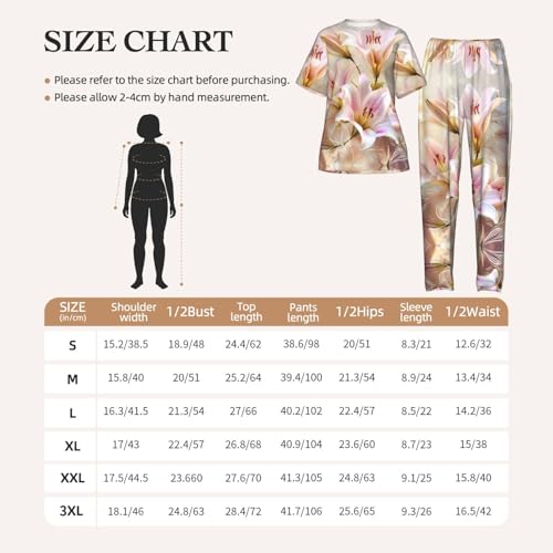 Pyjama floral pour femme ensemble doux et confortable