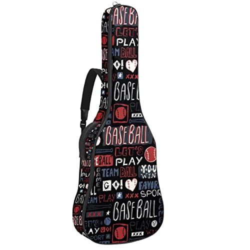 Housse de transport imperméable en tissu Oxford pour guitare avec bandoulière réglable - Les Beatles, Paul McCartney, John Lennon, RIngo Starr, George Harrison Housse de transport imperméable en tissu Oxford pour guitare avec bandoulière réglable