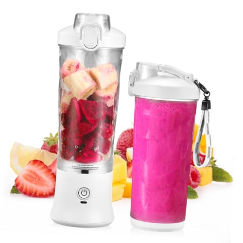 CIYODO Mini Electric Juicer Cup 600ml Portable Fruit Blender Rechargeable Travel Juicer Cup Fresh Juice Maker Easy Operation for Home Travel