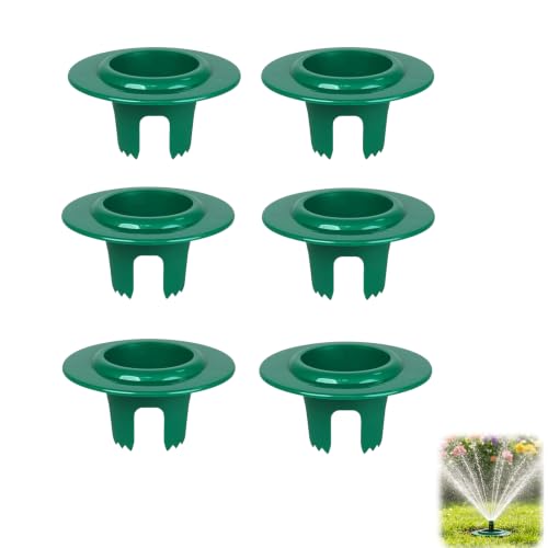 Lot de 6 capuchons de protection de tête d'arrosage de 9 cm pour pelouse, protection en PVC pour têtes d'arrosage pour protéger contre les dommages causés par les voitures et les tondeuses à gazon (A)