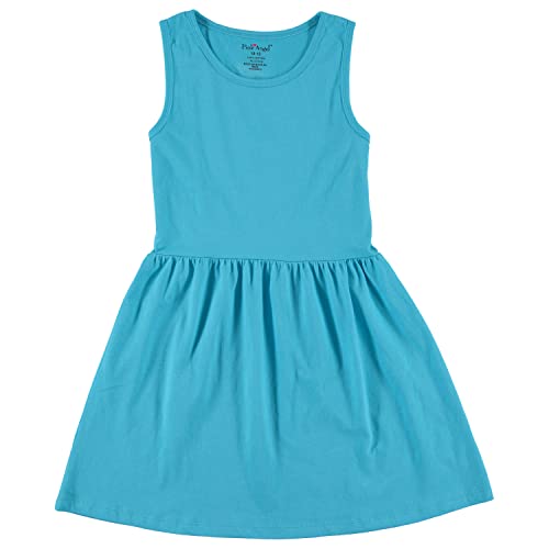 Image of Pink Angel 3-Pack Girls' Dresses, Kids Casual Fit and Flare Sleeveless Summer Dress & School Outfit, 100% Cotton