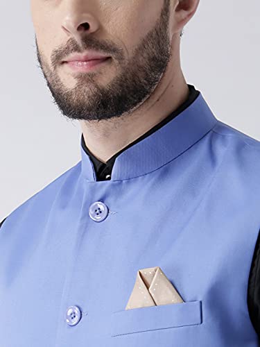 Image of hangup Men's Synthetic Notch Lapel Suit (2BasketTR Dark Blue 44