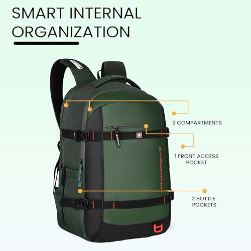 Image of HOT SHOT PHANTOM-X,Detachable Key Ring,Trolley sleeve,Suspension straps,laptop backpack for men|office bag for men|college bag |laptop bag,32 L for men & women