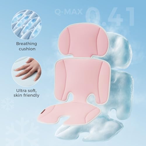 Momcozy Universal Stroller Cooling Pad, Detachable 2-Piece Cushion