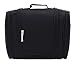 Magictodoor Toiletry Bag Travel Cosmetic Bag Bathroom Case with a Hook, Black