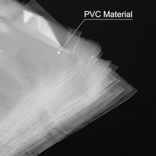 Image of MECCANIXITY Heat Shrink Wrap Bags POF 14.2 x 10.2 Inches for Packaging Shoes, Candles, Gifts, DIY Projects 100pcs