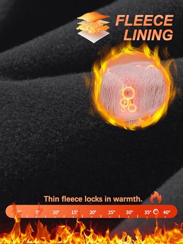 TACVASEN Men's Quarter Zip Pullover Fleece Lined Long Sleeve 1/4 Zip Golf Shirt Athletic Running Fishing Sweatshirts3