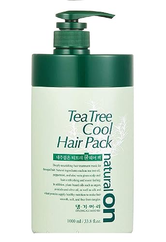 Daeng Gi Meo Ri- Tea Tree Hair and Scalp Care Pack, Freshness for Oily Scalp, Moisture for Dry Hair, 33.8fl Oz