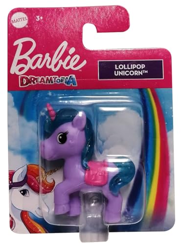 Barbie Mattel HFG34 Dreamtopia Lollipop - Figura de unicornio (5 cm), color lila