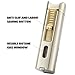 Haillai Torch Lighter and 𝐂𝐮𝐭𝐭𝐞𝐫 Set, Built-in 𝐏𝐮𝐧𝐜𝐡 and Holder Function, Refillable & Adjustable Windproof Butane Triple Jet Flame Lighter with Adjustment Tools. Silver(Sold Without Gas)