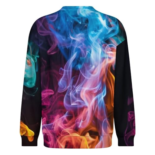 MoBlinko Mens Crewneck Sweater Pink Pumpkin Mens Sweater Sweaters for Men Long Sleeve Lightweight Pullover3