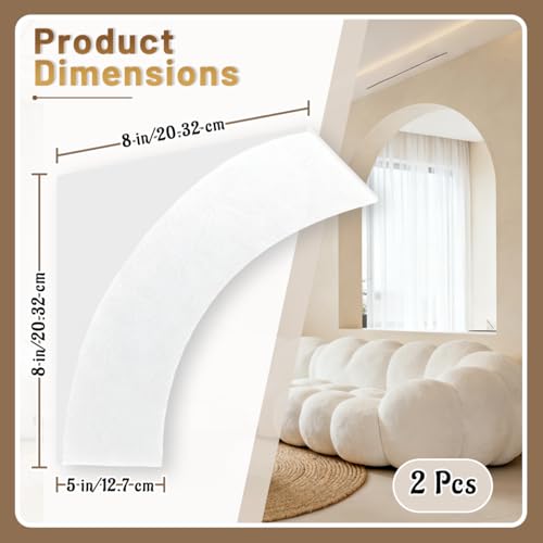 Pansente 2 Pcs Doorway Arch Kit 8x8x5 in 3D Foam DIY Door Arch Kit Perfect for Creating Interior Decor, Effortlessly Adding Rounded Corners to Any Opening. by Pansente - Image 2