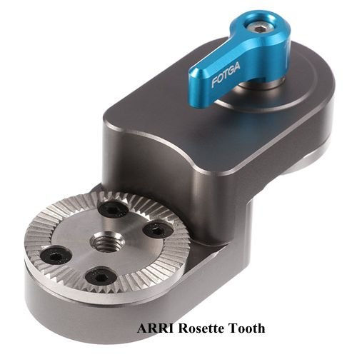 Image of Fotga Rise Extension Module with ARRI Rosette Tooth for DP500III Camera Cage Rig with Top Handle Girp