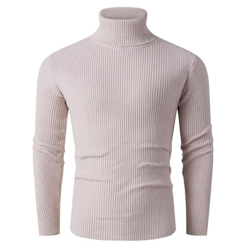 Men's Sweater High Neck Knit Pullover Fitted Base Layer Autumn Winter Top for Men3
