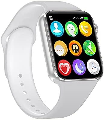 Nanphn Smart Watch for Android iOS Phones Compatible iPhone Samsung, 1.75'' Touchscreen Sport Smartwatch Fitness Activity Tracker Watch with Call/SMS/Heart Rate/Pedometer for Men Women Kid (White)