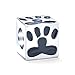 Bling Jewelry BFF Cube Carré Chiot Chaton Pet Lover Chat Chien Patte Imprimer Charm Bead pour Femmes Adolescent .925 Argent Convient Bracelet Européen