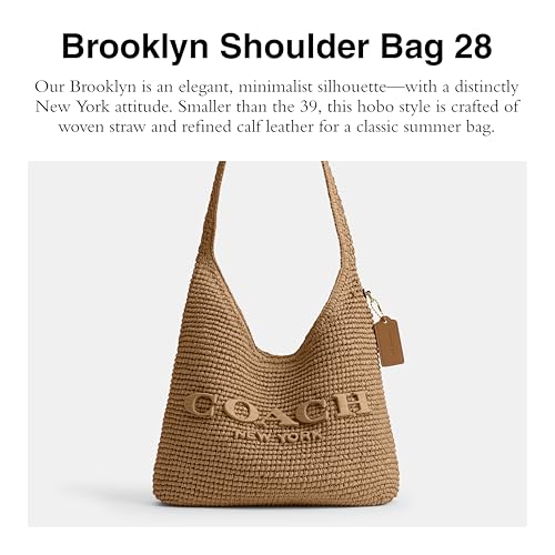 Image of COACH Brooklyn Shoulder Bag 28 in Straw