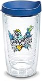Tervis Margaritaville - It's 5 O'Clock Somewhere - Red Parrot Made in USA Double Walled Insulated Tumbler Travel Cup Keeps Drinks Cold & Hot, 16oz, Clear