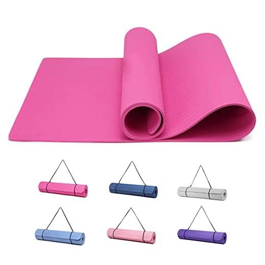 Good Nite Esterilla de Gimnasia Para Yoga, Esterilla de Fitness, Antideslizante, Esterilla de Entrenamiento, Estera Para Pilates, Con Correa de Transporte, 183 * 61 * 0,6 Cm (Ciruela)