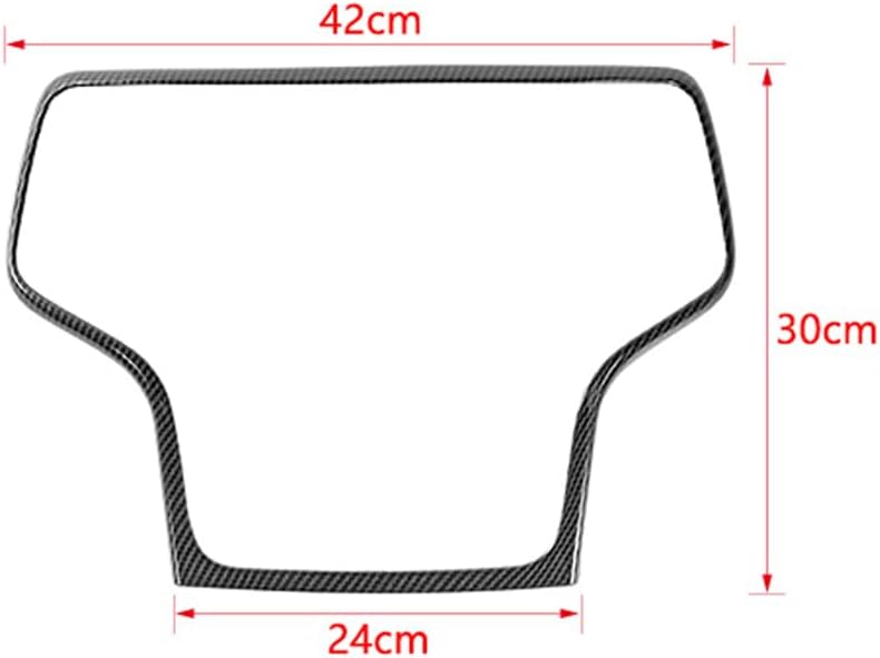 Central Control Navigation Frame Cover Dashboard GPS Navigation Panel Trim for Jeep Grand Cherokee 2014 2015 2016 2017 2018 2019 2020 Interior Accessories (Carbon Fiber Black)