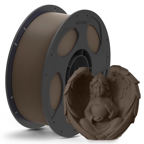 ANYCUBIC PLA Matte 3D Printer Filament 1.75mm, PLA Matte for 3D Printing Material, Print with FDM 3D Printer, Intelligent Identification, Dimensional Accuracy +/- 0.02mm, 1KG Reusable Spool,