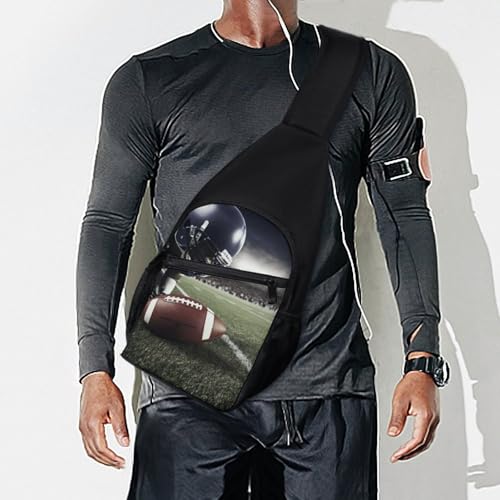 Bolso tipo Sling para fútbol americano blanco miniatura 7