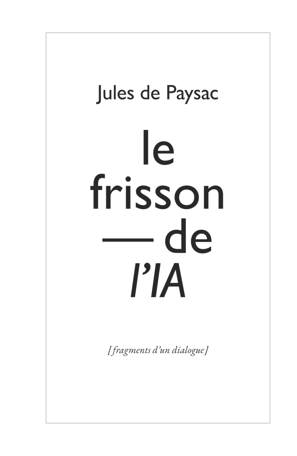 Le Frisson de l’IA (Les Collections de Lyra)