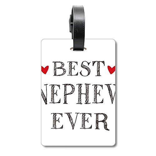 Étiquette bagage Best Nephew Ever - Un cadeau attentionné pour le meilleur neveu du monde