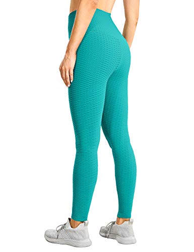 CRZ YOGA Leggings de treino texturizadas de 25 polegadas - collants de ioga para levantamento de bun